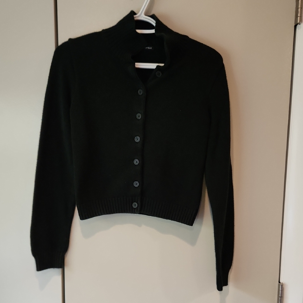 Brandy Melville Forest Green Button-Up Cardigan